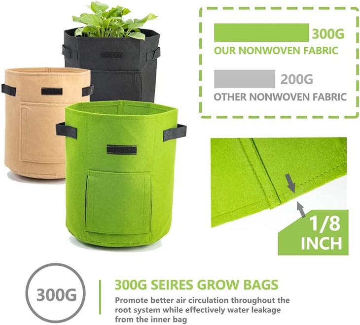 Felt & PE Potato Grow Bags With Window